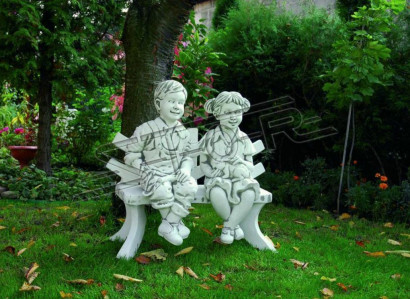 Junge Bub Sitzende Figur Statue Figuren Skulptur Statuen Garten